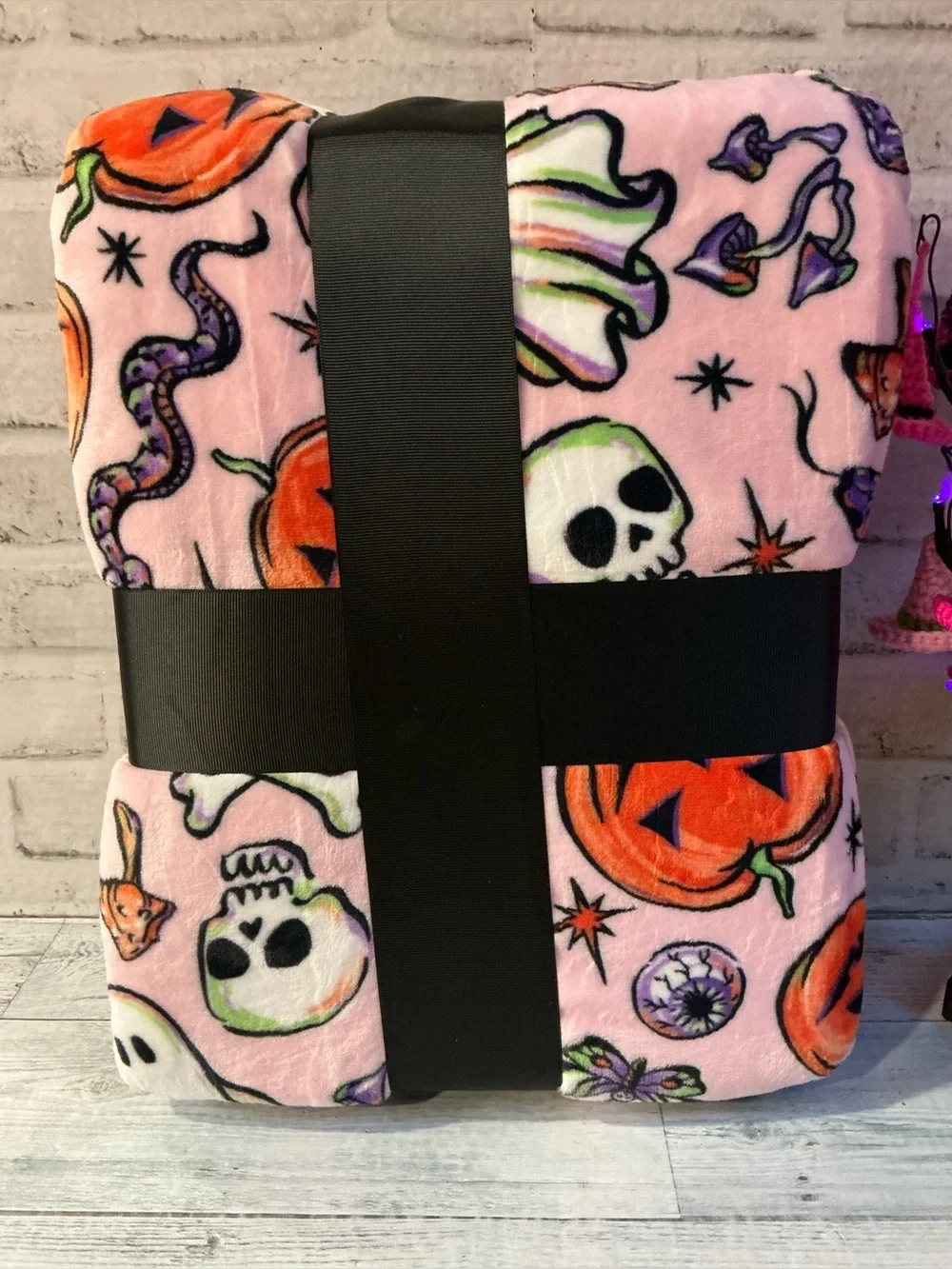 Cynthia Rowley Twin Size Sinister Halloween Blanket